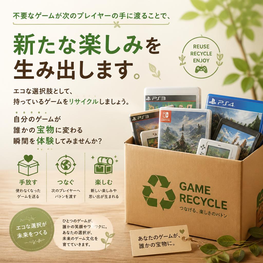 あなたのゲームが次の楽しみに