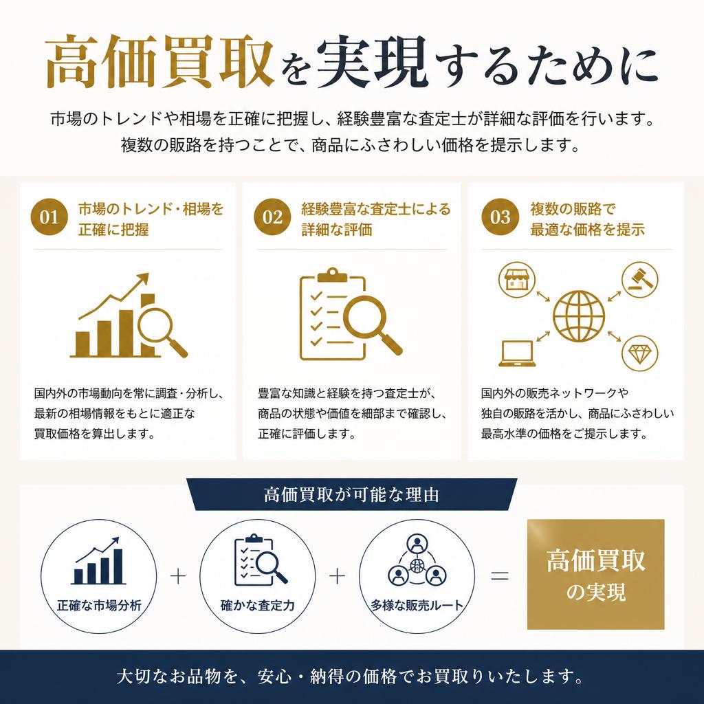 高価買取の理由