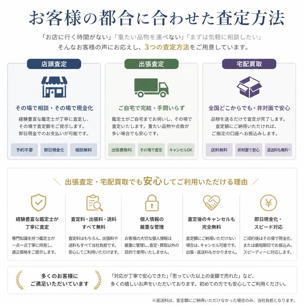 5. 出張査定・宅配買取サービス