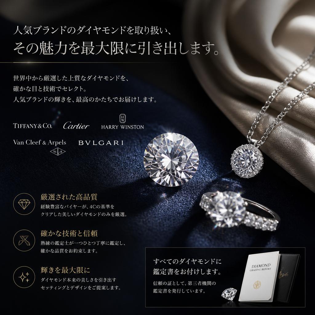 魅力的なブランドジュエリー