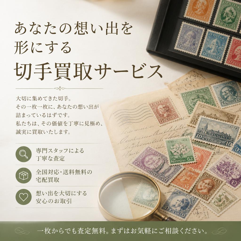 あなたの想い出を形にする切手買取サービス