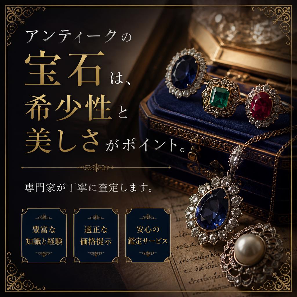 5. アンティーク宝石—歴史的価値を評価